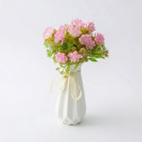 Load image into Gallery viewer, Cream White Geometric Ceramic Vase with Bow