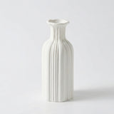 Load image into Gallery viewer, French Style Embossed White Ceramic Vase