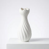 Load image into Gallery viewer, French Style Embossed White Ceramic Vase